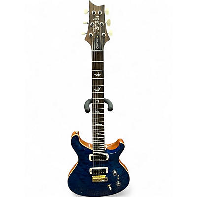 Used PRS Wood Library Custom 24 10 Top Blue Burst Solid Body Electric Guitar