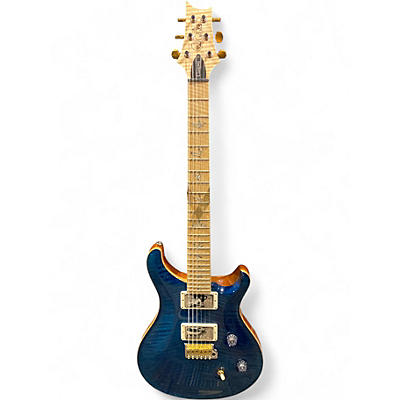 Used PRS Wood Library Custom 24 10 Top Blue Solid Body Electric Guitar