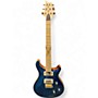 Used PRS Wood Library Custom 24 10 Top Blue Solid Body Electric Guitar Blue