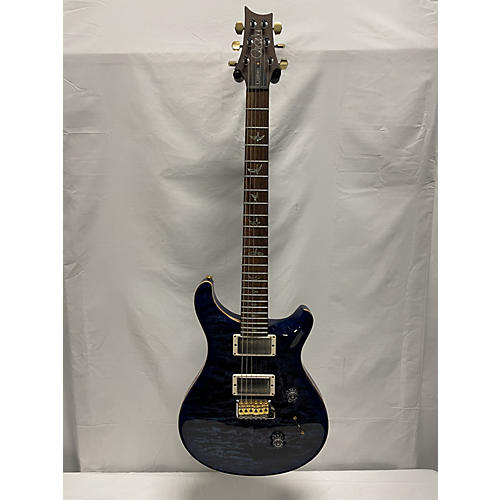 PRS Used PRS Wood Library Custom 24 10 Top Brazilian Fret Board Violet Blue Burst Solid Body Electric Guitar Violet Blue Burst