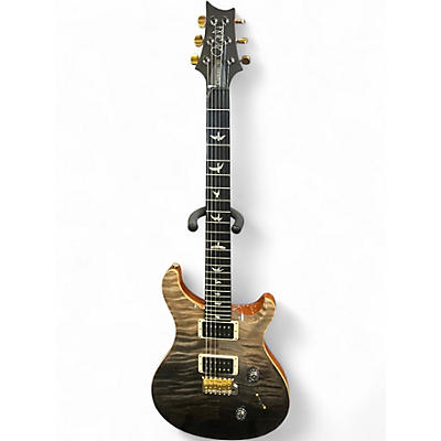 Used PRS Wood Library Custom 24 10 Top GRAY BLACK FADE Solid Body Electric Guitar