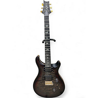 Used PRS Wood Library Custom 24 Charcoal Tri Color Burst Solid Body Electric Guitar