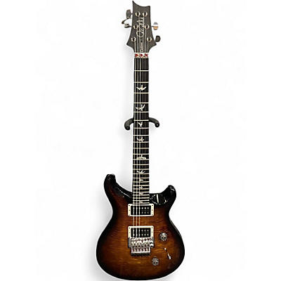 Used PRS custom 24 floyd rose 10 top black gold Solid Body Electric Guitar
