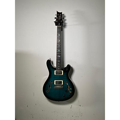 PRS Used PRS sE Hollowbody II Piezo Peacock Blue Hollow Body Electric Guitar