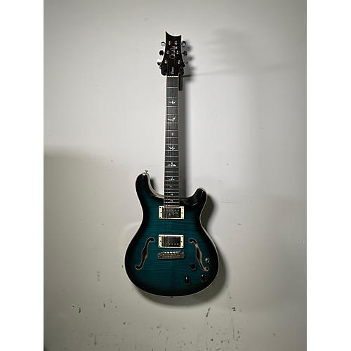 PRS Used PRS sE Hollowbody II Piezo Peacock Blue Hollow Body Electric Guitar Peacock Blue