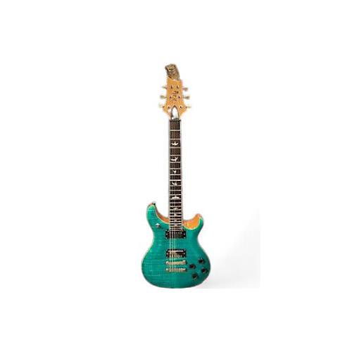 PRS Used PRS se 594 McCarty Doublecut Turquoise Solid Body Electric Guitar Turquoise