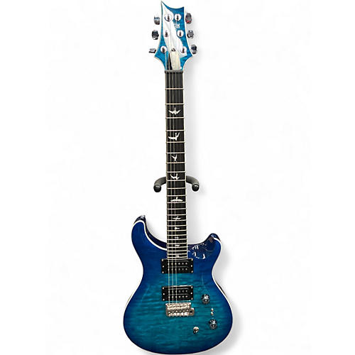 Used PRS se custom 24 08 lake blue Solid Body Electric Guitar lake blue