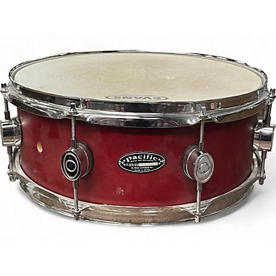 Used Pacific 14X5 F Series Snare Red Matte Drum