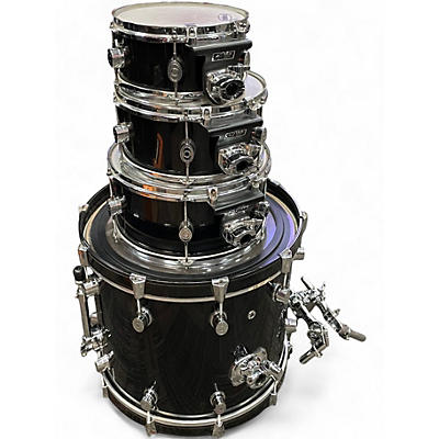 Used Pacific  4 Piece 4 Piece Drum Set Black Drum Kit