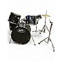 Used Pacific 5 Piece Drum Kit Black Drum Kit Black