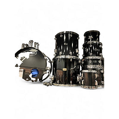 Used Pacific 8 Piece 8 Piece Kit Black Drum Kit