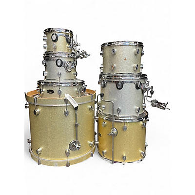Used Pacific Drums & Percussion 7 Piece CX Series Silver Sparkle Drum Kit