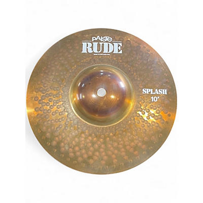 Used Paiste 10in RUDE SPLASH Cymbal