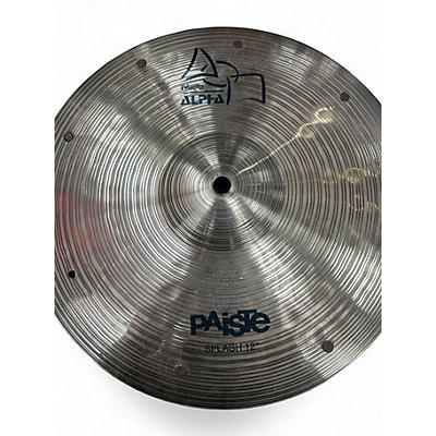 Used Paiste 12in ALPHA SPLASH Cymbal