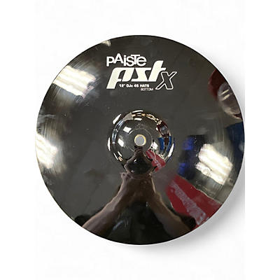 Used Paiste 12in DJS 45S HI HAT PAIR Cymbal