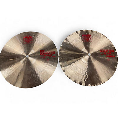 Used Paiste 13in 2002 Sound Edge Hi Hat Pair Cymbal