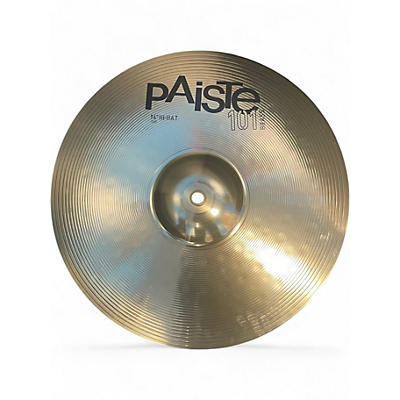 Used Paiste 14in 101 BRASS HIHAT PAIR Cymbal