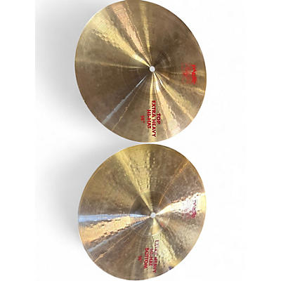 Used Paiste 14in 2002 Extra Heavy HiHats Cymbal