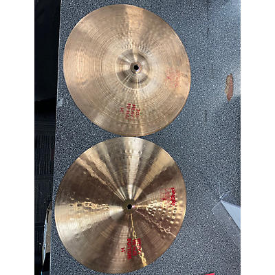 Paiste Used Paiste 14in 2002 Heavy Hihat Pair Cymbal