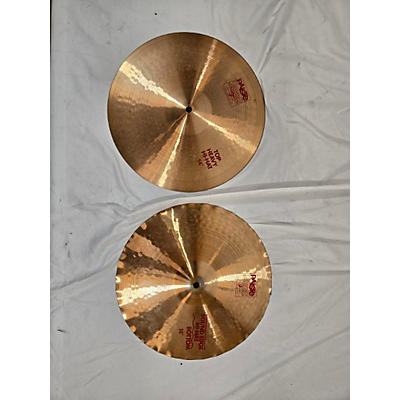 Paiste Used Paiste 14in 2002 Medium Hi Hat Pair Cymbal