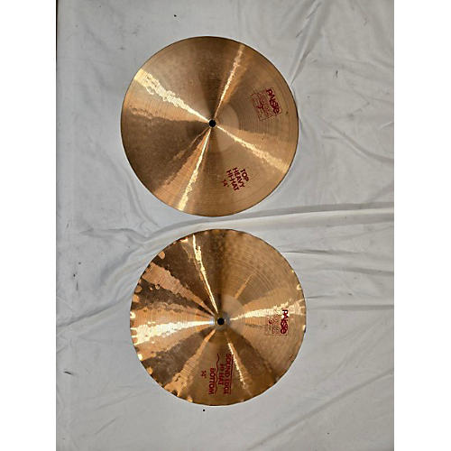 Paiste Used Paiste 14in 2002 Medium Hi Hat Pair Cymbal 33