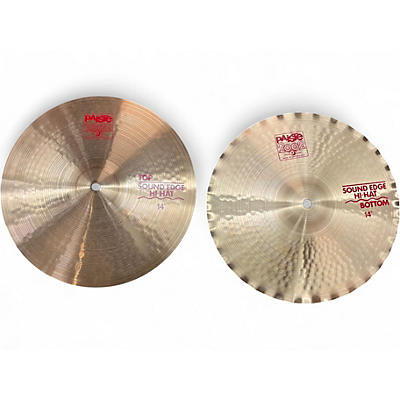 Used Paiste 14in 2002 Medium Hi Hat Pair Cymbal