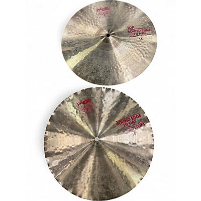 Used Paiste 14in 2002 Medium Hi Hat Pair Cymbal