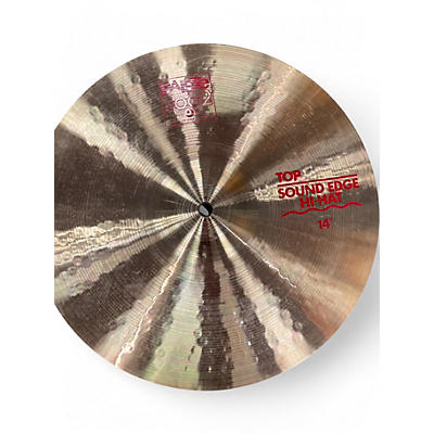 Used Paiste 14in 2002 SOUND EDGE HI HAT Cymbal