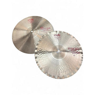 Used Paiste 14in 2002 SOUNDEDGE HI HAT PAIR Cymbal