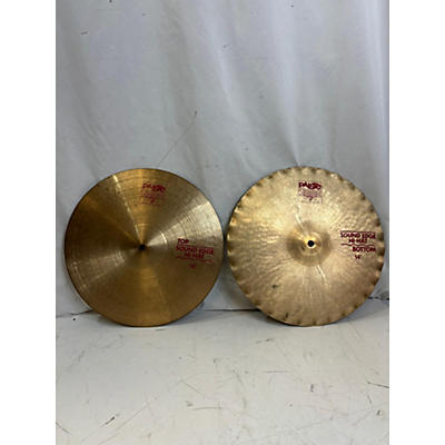 Paiste Used Paiste 14in 2002 Sound Edge Hi Hat Pair Cymbal