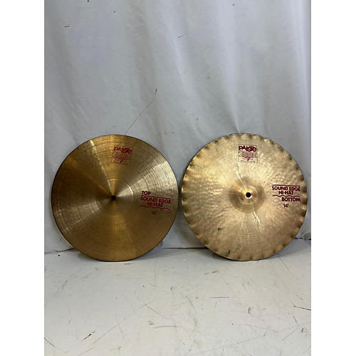 Paiste Used Paiste 14in 2002 Sound Edge Hi Hat Pair Cymbal 33