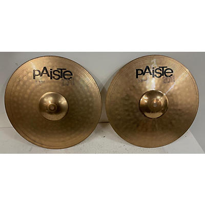 Paiste Used Paiste 14in 201 BRONZE PAIR Cymbal