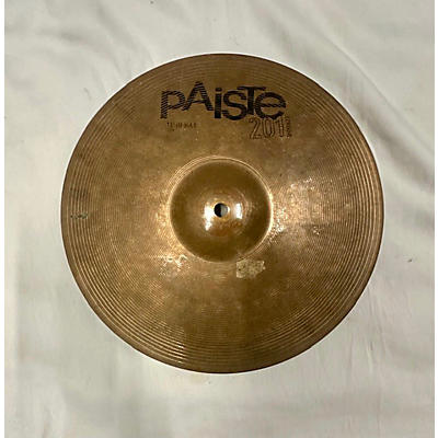 Paiste Used Paiste 14in 201 Bronze Hi Hat Pair Cymbal