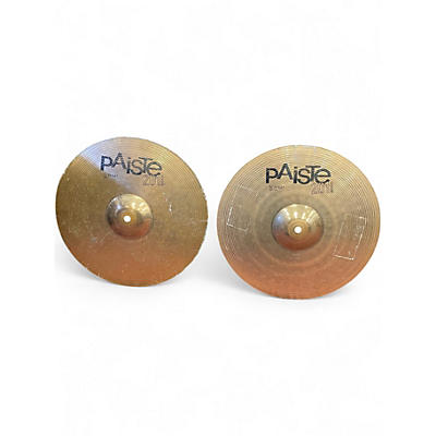 Used Paiste 14in 201 Bronze Hi Hat Pair Cymbal