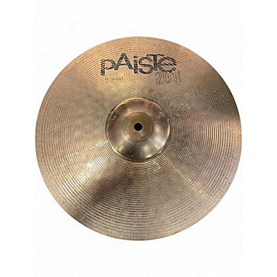 Used Paiste 14in 201 Bronze Hi Hat (Pair) Cymbal
