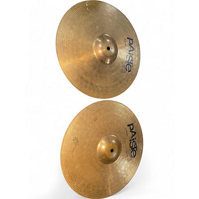 Used Paiste 14in 201 Bronze Hi Hats Cymbal