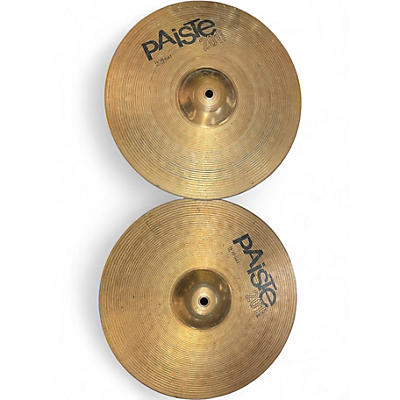 Used Paiste 14in 201 Bronze Hi Hats Cymbal