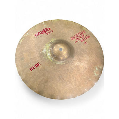 Used Paiste 14in 3000 Rude 14in Hi Hat Bottom Cymbal