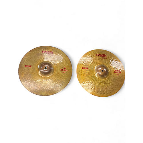 Used Paiste 14in 3000 Series Hi Hat Rude (Pair) Cymbal 33