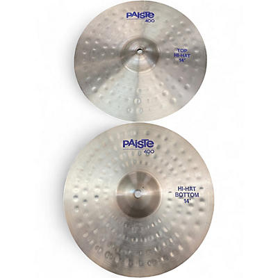Used Paiste 14in 400 HI HAT PAIR Cymbal