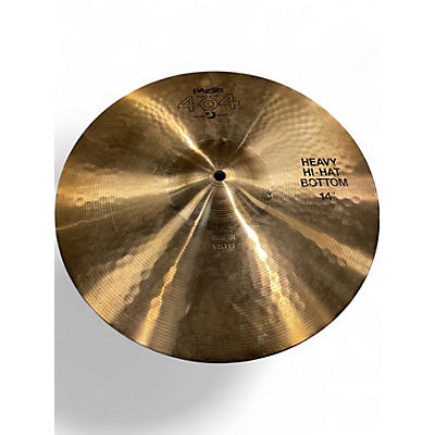 Used Paiste 14in 404 Brown Label Heavy HiHat Cymbal