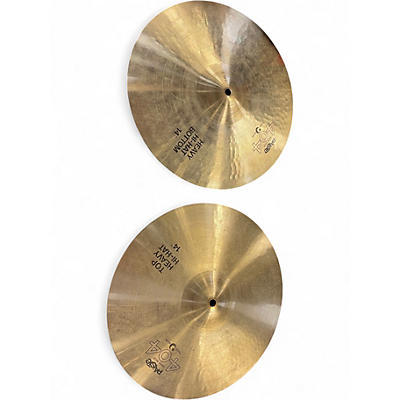 Used Paiste 14in 404 Heavy Hi Hat Pair Cymbal