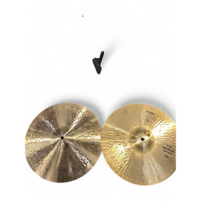 Used Paiste 14in 404 Medium Hi Hat Pair Cymbal