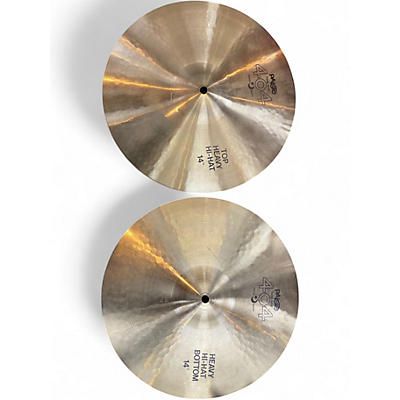 Used Paiste 14in 404 heavy hihat pair Cymbal