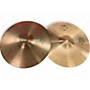 Used Paiste 14in 505 HEAVY HI HAT PAIR Cymbal 33