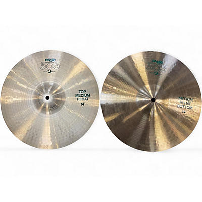 Used Paiste 14in 505 HI HAT PAIR Cymbal