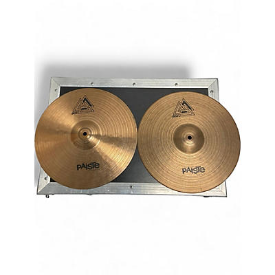 Paiste Used Paiste 14in 802 Hi-hat Pair Cymbal