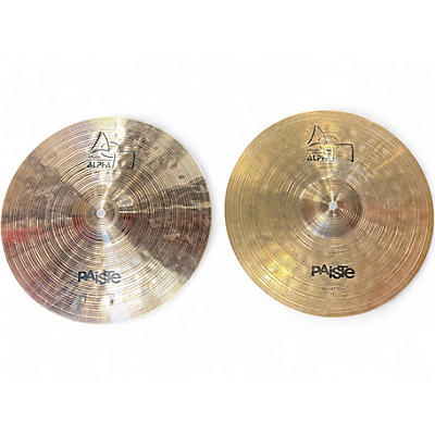 Used Paiste 14in Alpha Boomer Hi Hat Pair Cymbal
