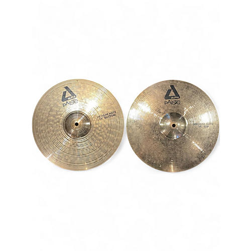 Used Paiste 14in Alpha Medium Hi Hat Pair Cymbal 33