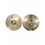 Used Paiste 14in Alpha Medium Hi Hat Pair Cymbal 33